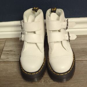 Dr. Martens White Combat Boots